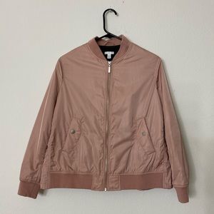 Blush bomber jacket